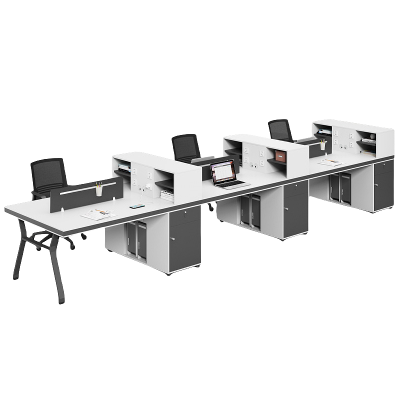 铭思达屏风工位六人位含椅套