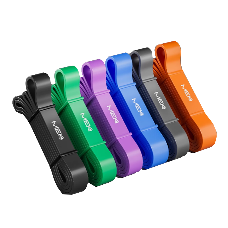 每客训练阻力带2080mm*11mm*4.5mm 灰/蓝随机 45磅