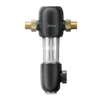美的(Midea)家用前置过滤器 3T/h大流量 40微米高精度 三重冲洗 不锈钢免换芯全屋净水器 QZBW20S-48