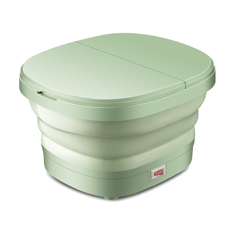 苏宁宜品 足浴盆 华清2家用折叠小型按摩加热泡脚桶沐足神器 绿色尊享款 YM-688(SNYP-ZYP8L-02Z)