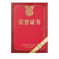 齐心 C5101N 特种纸荣誉证书 6K 红 单本装