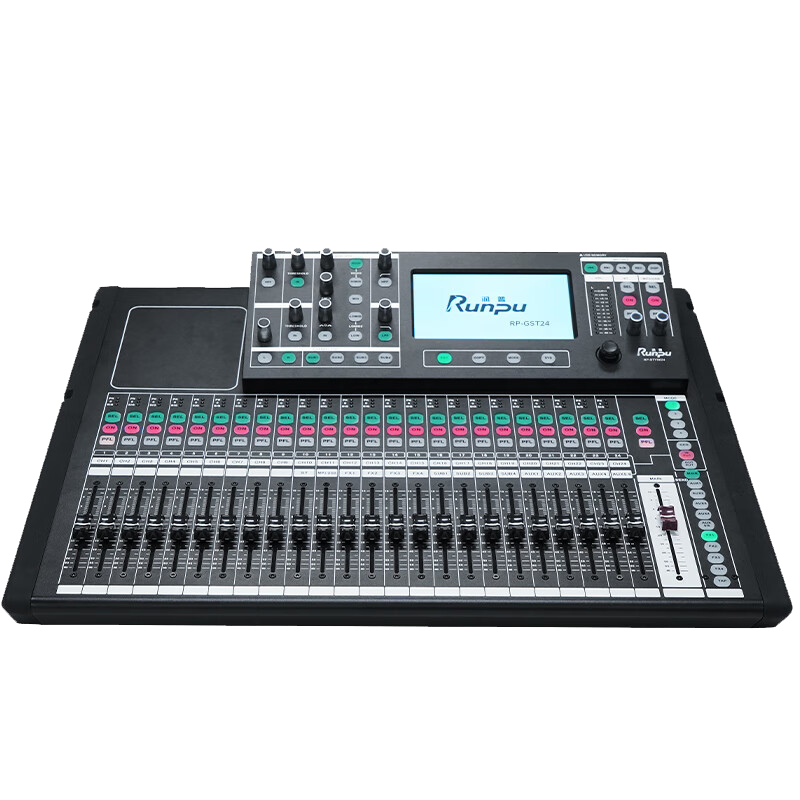 润普Runpu RP-GST24国产化会议音频专业数字调音台工程升级款24路数字调音台