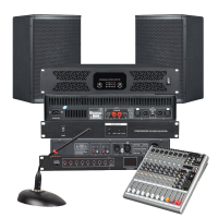 润普 报告厅音视扩声集成会议解决方案(会议麦克风+音响+调音台+音频处理器+时序移频反馈器)RP-YPTZ10