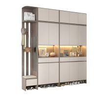 乐琪艺 玄关柜顶柜组合 240*35*240cm(含鞋柜)套