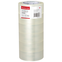 齐心 JP4515-6 封箱胶带45mm*150y*45um(6卷/筒) 透明 1筒装