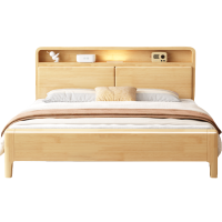 豫龙都床+床头柜+床垫1.5m套