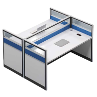 铭思达屏风工位对坐双人位张