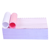 旗胜 针式打印纸120-2 二联三等分 彩色 箱