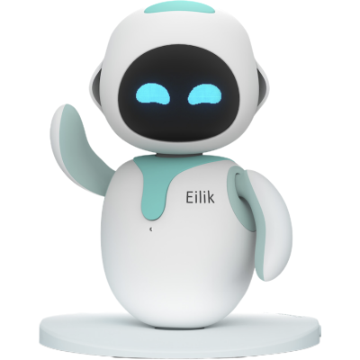 Eilik陪伴机器人 桌面陪伴 情感互动电子玩具生日节日礼物蓝色