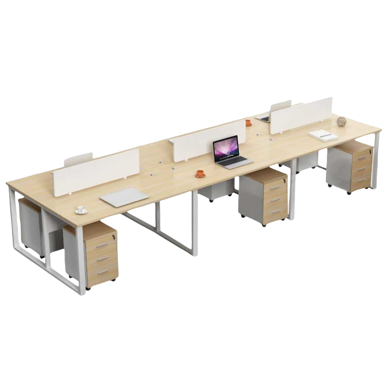 铭思达办公桌职员桌六人位含柜张