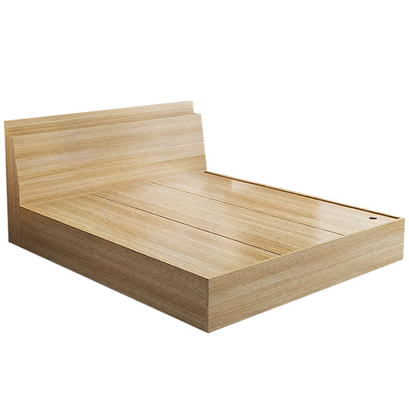 筑亮 板式床 120*200*88cm原木色 张