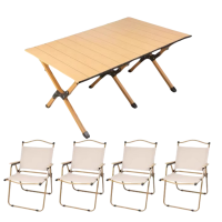 铭思达折叠桌椅四椅套