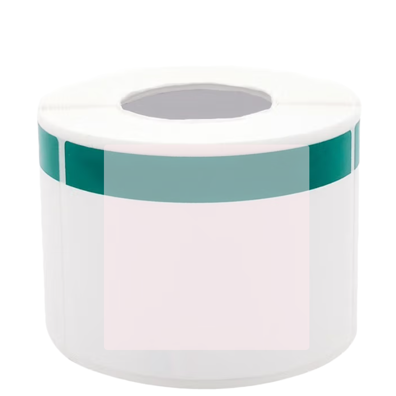 MASUNG 热转印标签纸 50mm *80mm 200张 白绿色 (1盒/卷)