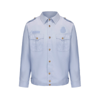 布施衣者服务员工作服(长袖围裙款)