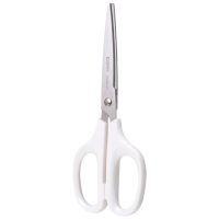齐心 B2761 舒适时尚剪刀 173mm 白 单个装