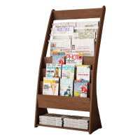 华立伟木质报刊架61*35*127cm个