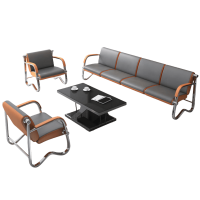 亿洛莱 等候椅 皮质 套