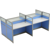 豫龙都屏风工位 四人 张