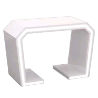 迈尔伦 科技馆产品展示台公司展台展厅桌烤漆中岛台陈列架异形发光展柜 130*60*90A 仅限日照