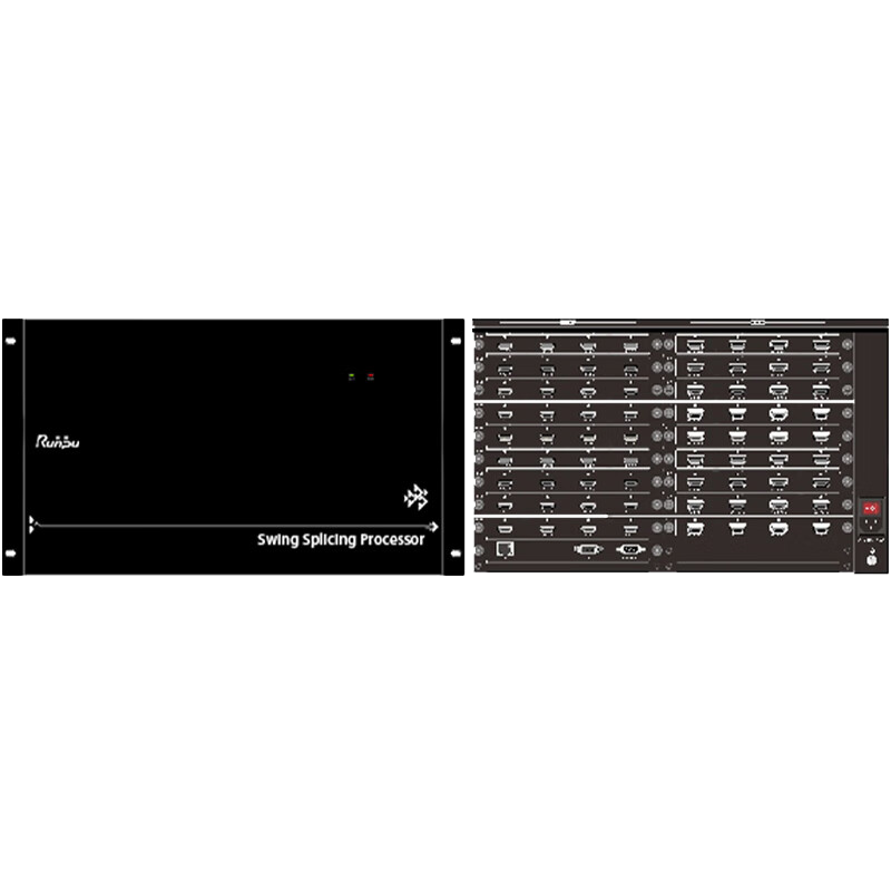 润普Runpu混合插拔式图像处理拼控 32进32出拼接控制器 多种信号格式输入 支持麒麟系统RP-GPK3232S