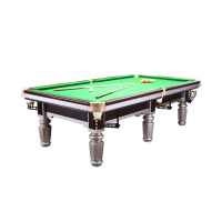 赤道线 9尺 银腿标准中式黑八钢库美式球房俱乐部比赛指定台球桌 中配CDX-A492S-P210A