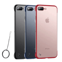 适用苹果iPhoneSE2/8/8p/7/7p/6/6sp磨砂保护壳苹果7Plus透明防摔细边网红手机壳