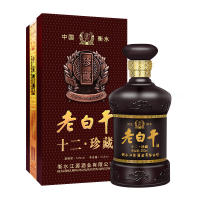 衡水衡记老白干 52度十二珍藏500ml高度白酒国产纯粮食酒单瓶礼盒