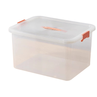 伟樽透明手提收纳盒中号23*18.5*15.5cm个