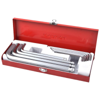 力易得(ENDURA) 10件公制 加长球头内六角 E1583