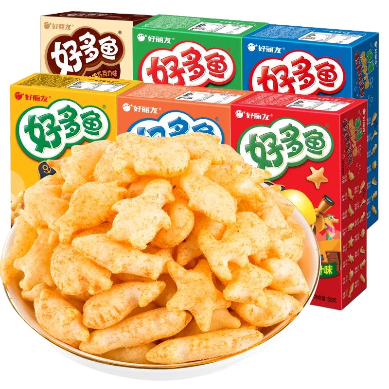 好丽友 好多鱼 33g*3盒 蜜香鸡翅味