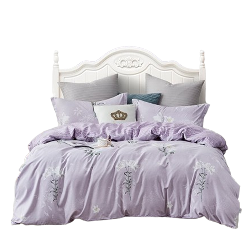 洁丽雅四件套床单被罩枕套时尚磨毛双面设计秋思JLYMM002