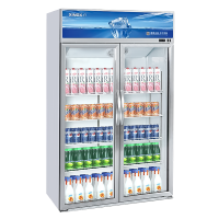 星星(XINGX)LGC-1500WSA2展示柜风冷无霜冷藏保鲜柜冷藏商用立式双开门酒吧超市便利店饮料啤酒冷藏冰箱