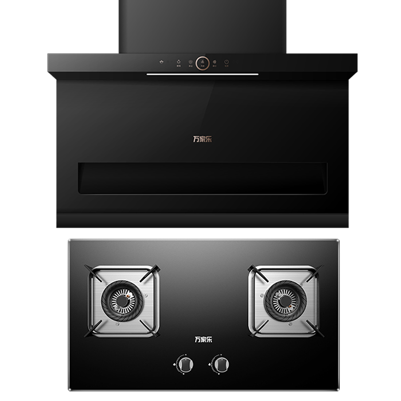 万家乐 7字型吸油烟机23m³/min小尺寸大吸力自清洗 TAK3+AY5C 油烟机灶具 家用灶具两件