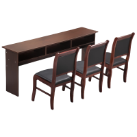 珂洋 培训长条桌 180*40*75cm(一桌三椅) 套