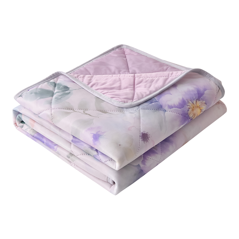 梓南北 印花凉感丝夏被空调被 200*230cm 条