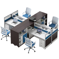 豫龙都屏风工位十字型套