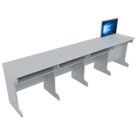 豫龙都电脑桌4人位张