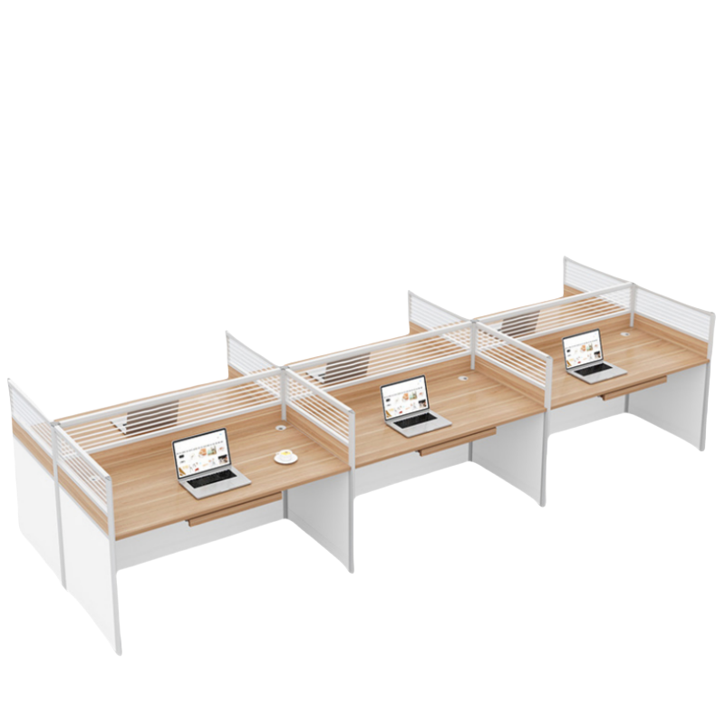 豫龙都办公桌六人位张