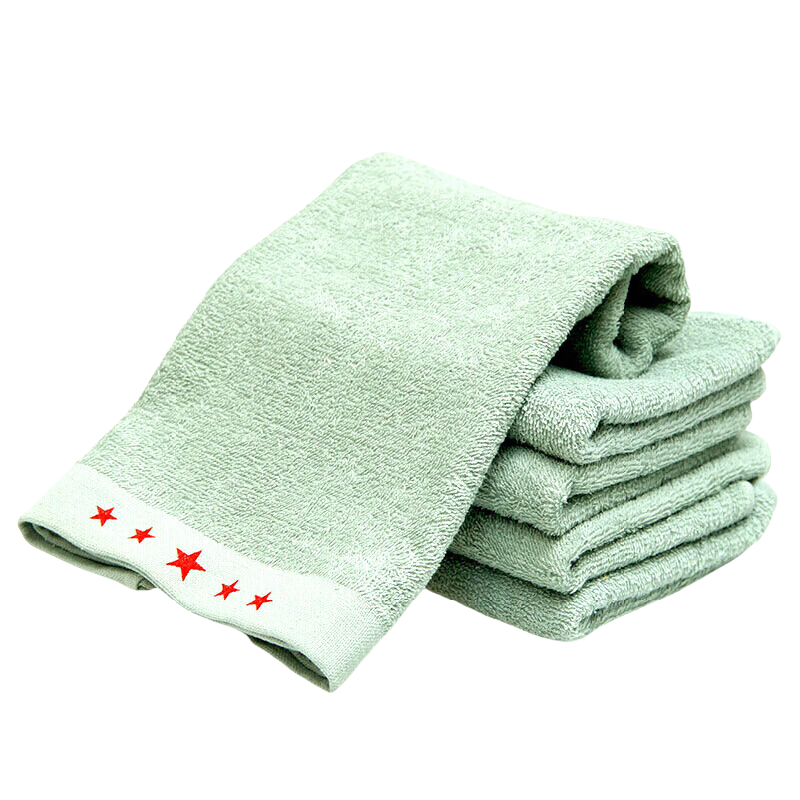 东纺拾光 DF1063 纯棉内务毛巾35*85cm 绿色 1条/包