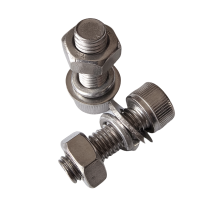 vzi 不锈钢杯头内六角平弹垫螺母四件套 M8*20(20套) 包