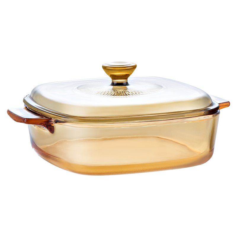 康宁VISIONS单底玻璃汤锅1.5L轻巧无盖设计适用于煤气灶健康烹饪好帮手