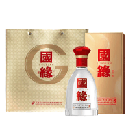 今世缘国缘单开浓香型白酒42度500ml*1瓶 单瓶装 商务纯粮食酒喜宴会送礼