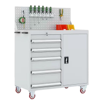 班龙重型工具柜五抽一门台