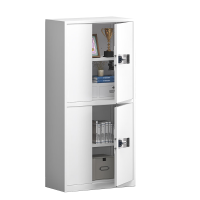 奈高保密柜文件柜办公铁皮柜国家保密认证资料档案柜智能密码锁密码柜 双门带抽 国宝密码锁 0.7mm