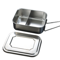 攸 中号二格便当盒 18*14cm 个