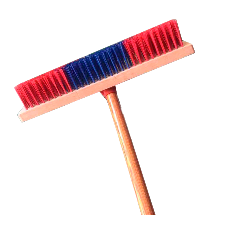 欧明净 长柄木质地刷 30cm 把