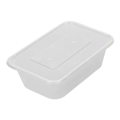 安居先森 一次性餐盒透明单格方盒一箱300套 (750ml方盒)