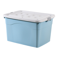toptzy TZ3111311 塑料收纳箱衣服整理箱杂物储物箱子 60L蓝色