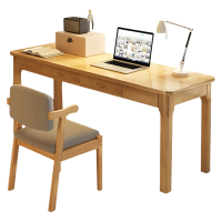 乐琪艺 书桌含椅 F款120*40*75cm(原木色) 套