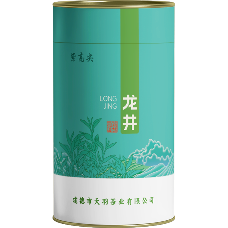 紫高尖一级龙井茶250克罐装